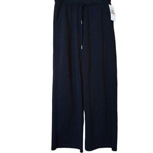 Gaiam Uptown Lounge Women's Small Black (Tap Shoe) Wide Leg Casual Pants NEW